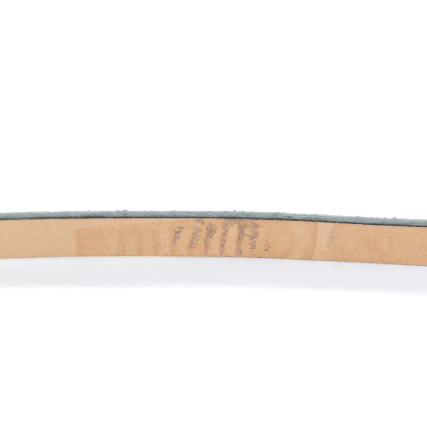 Metallic Calfskin CC Skinny Belt 85 34 Black