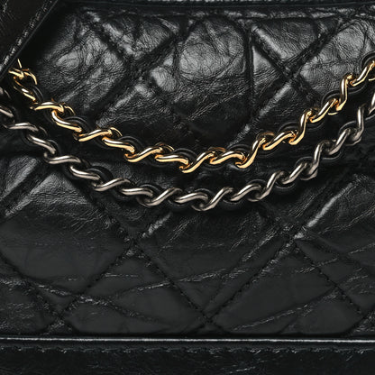 Chanel Aged Calfskin Quilted Small Gabrielle Hobo Black 8 of 10
