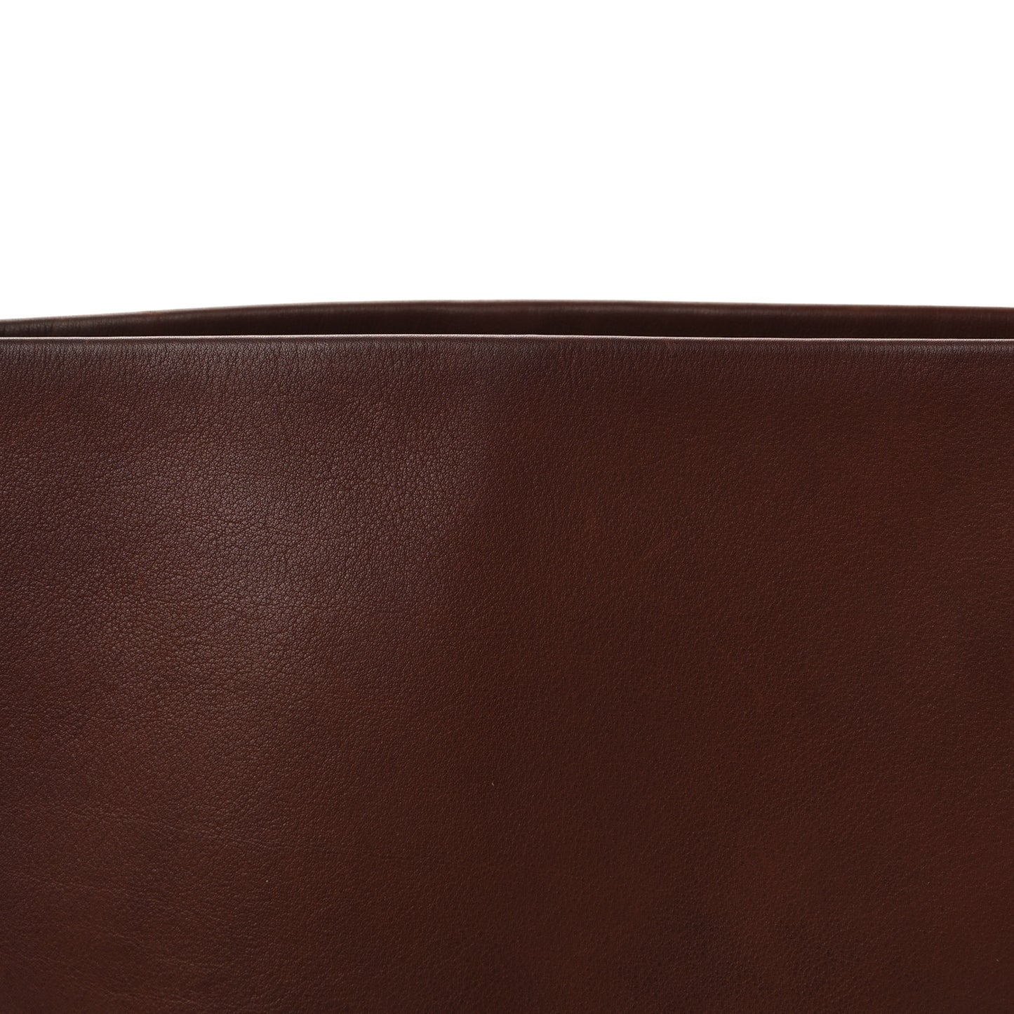 Polished Saddle Calfskin Medium N/S Park Tote Burnt Wood