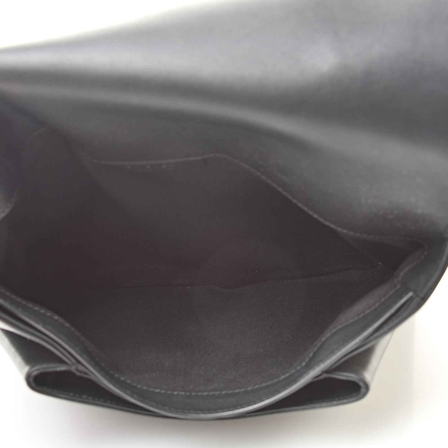 Smooth Calfskin Medium Antigona Studded Envelope Clutch Black