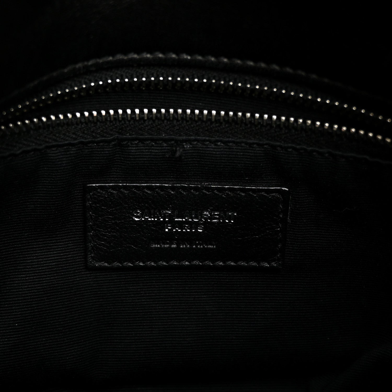 Saint Laurent Lambskin Quilted Toy Loulou Puffer Monogram Chain Satchel Black 5 of 9