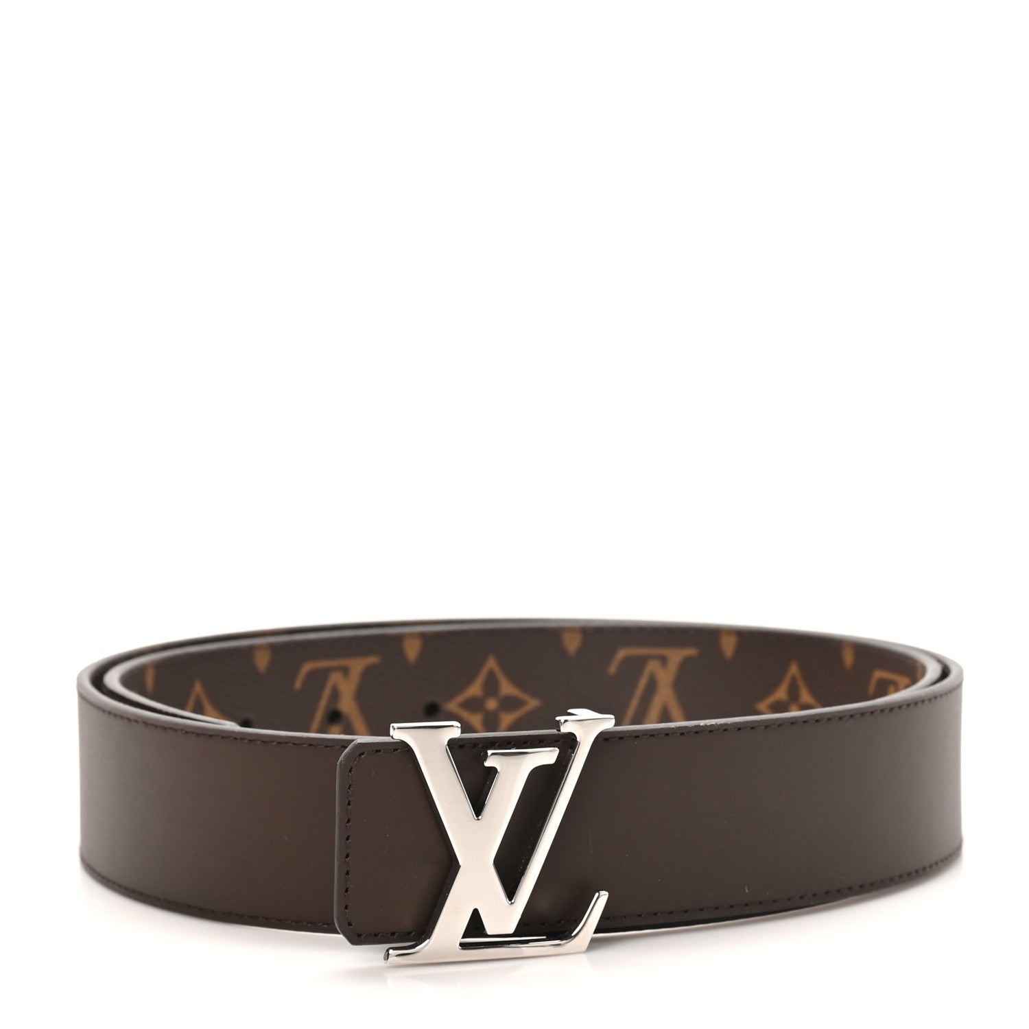 Louis Vuitton Monogram Calfskin 40mm LV Initiales Reversible Belt 100 40 Brown 7 of 8