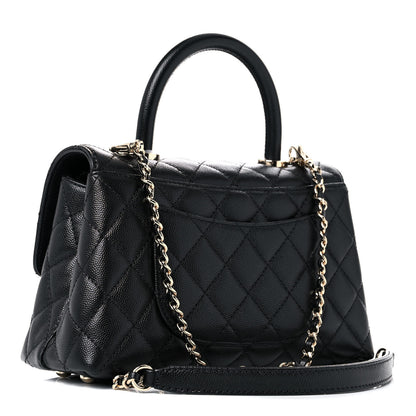 Chanel Caviar Quilted Mini Coco Handle Flap Black 3 of 11