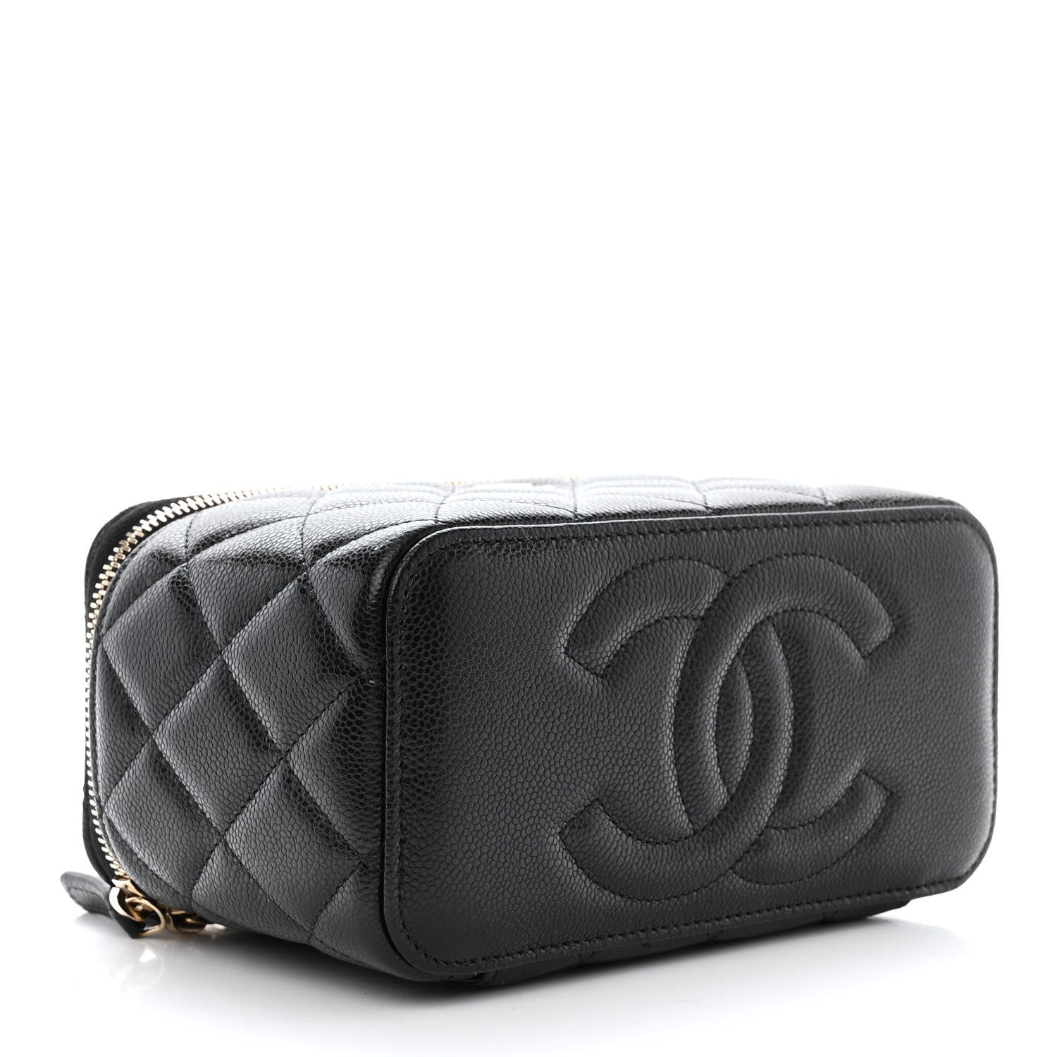 Chanel Caviar Quilted Small Vanity Case With Chain Black 4 of 11