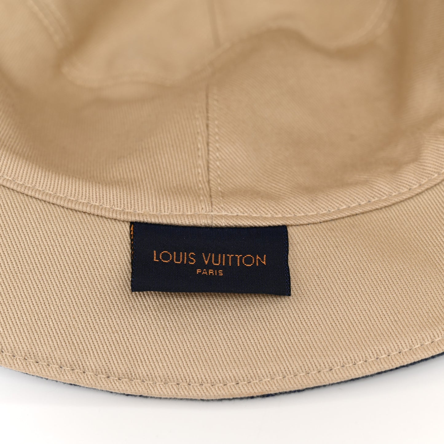 Monogram Denim Reversible Bucket Hat M Blue
