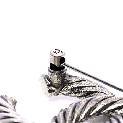 Chanel Ruthenium Twisted CC Brooch 4 of 4