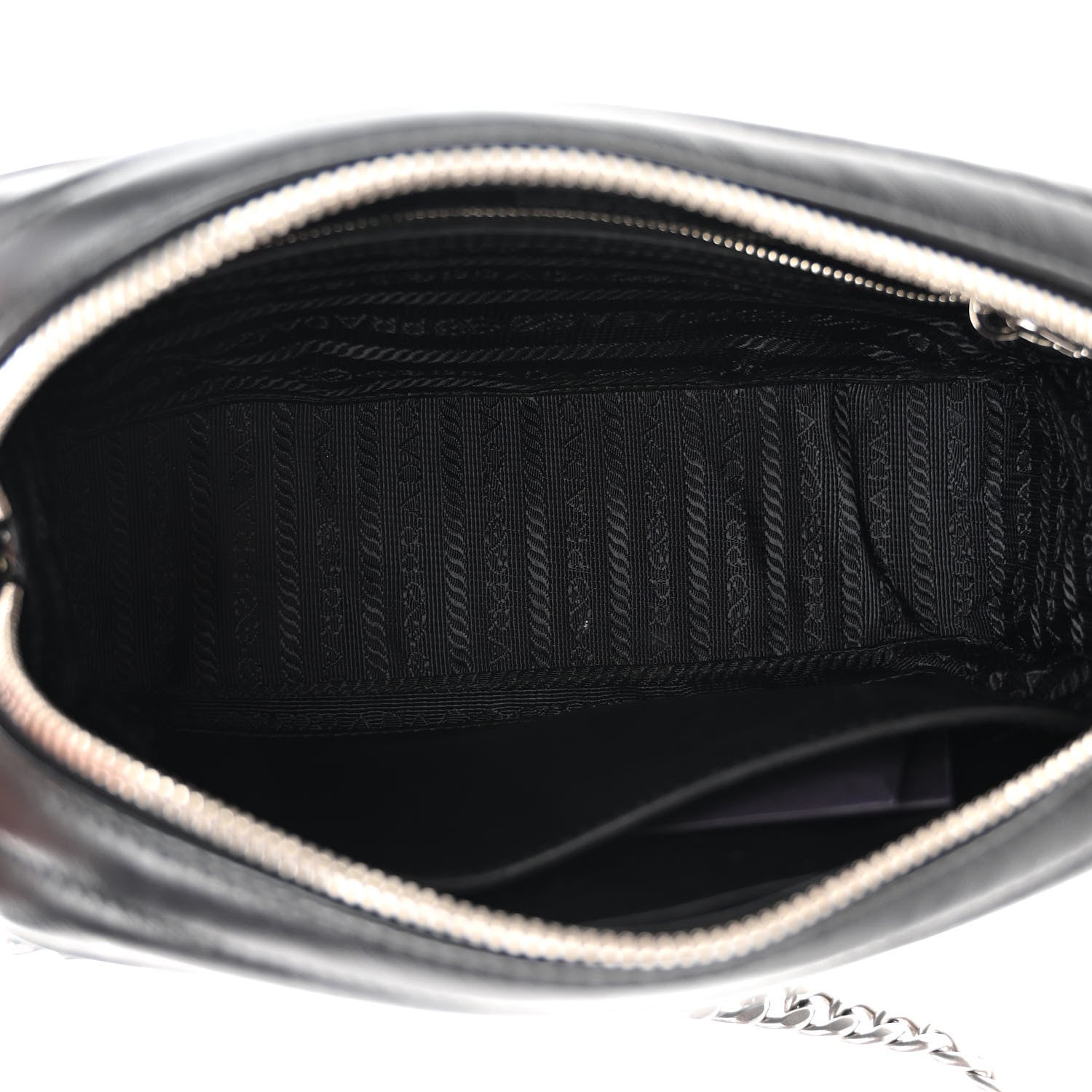 Prada Soft Calfskin Diagramme Camera Bag Black 5 of 11