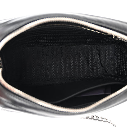 Prada Soft Calfskin Diagramme Camera Bag Black 5 of 11