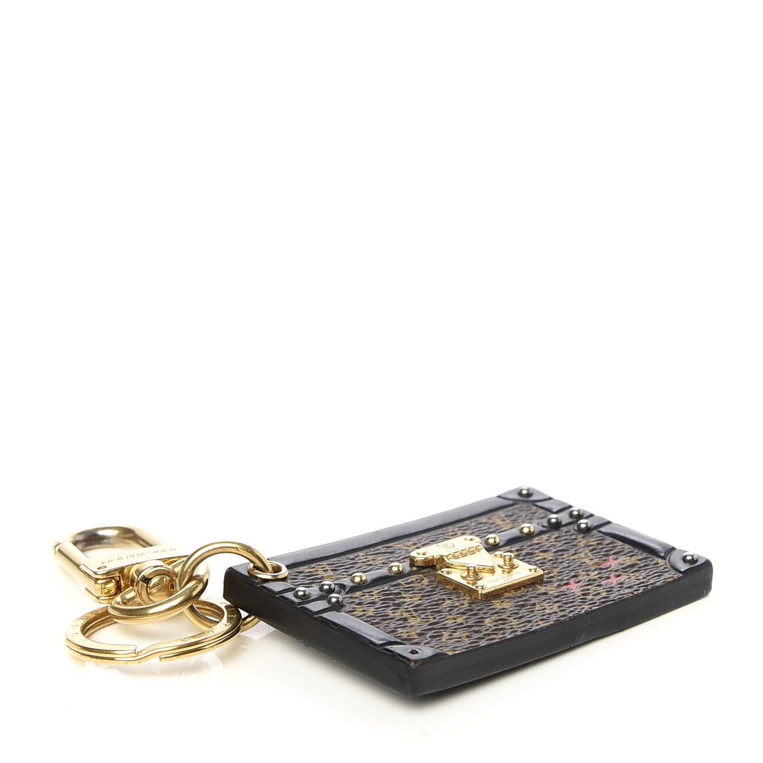 Louis Vuitton Petite Malle Bag Charm Key Holder Brown 3 of 3