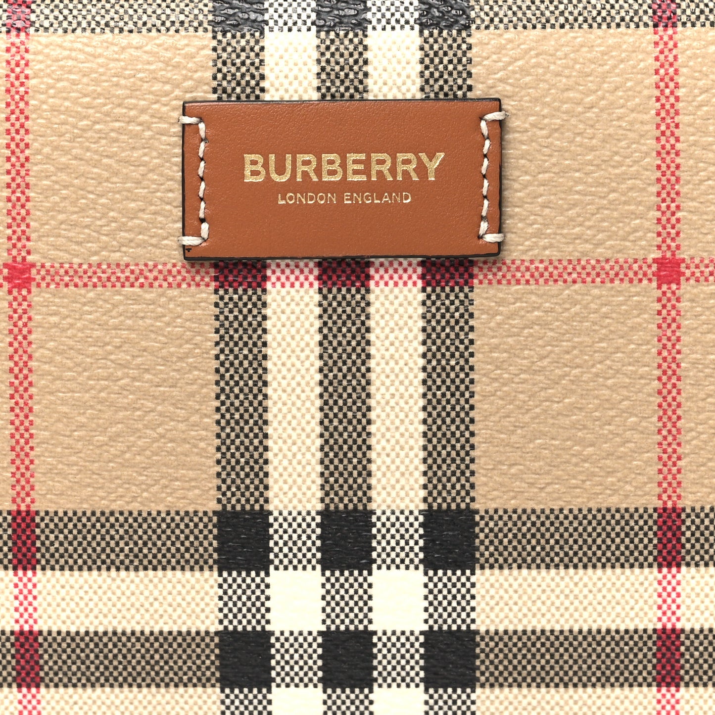 House Check Small Cosmetic Pouch Archive Beige