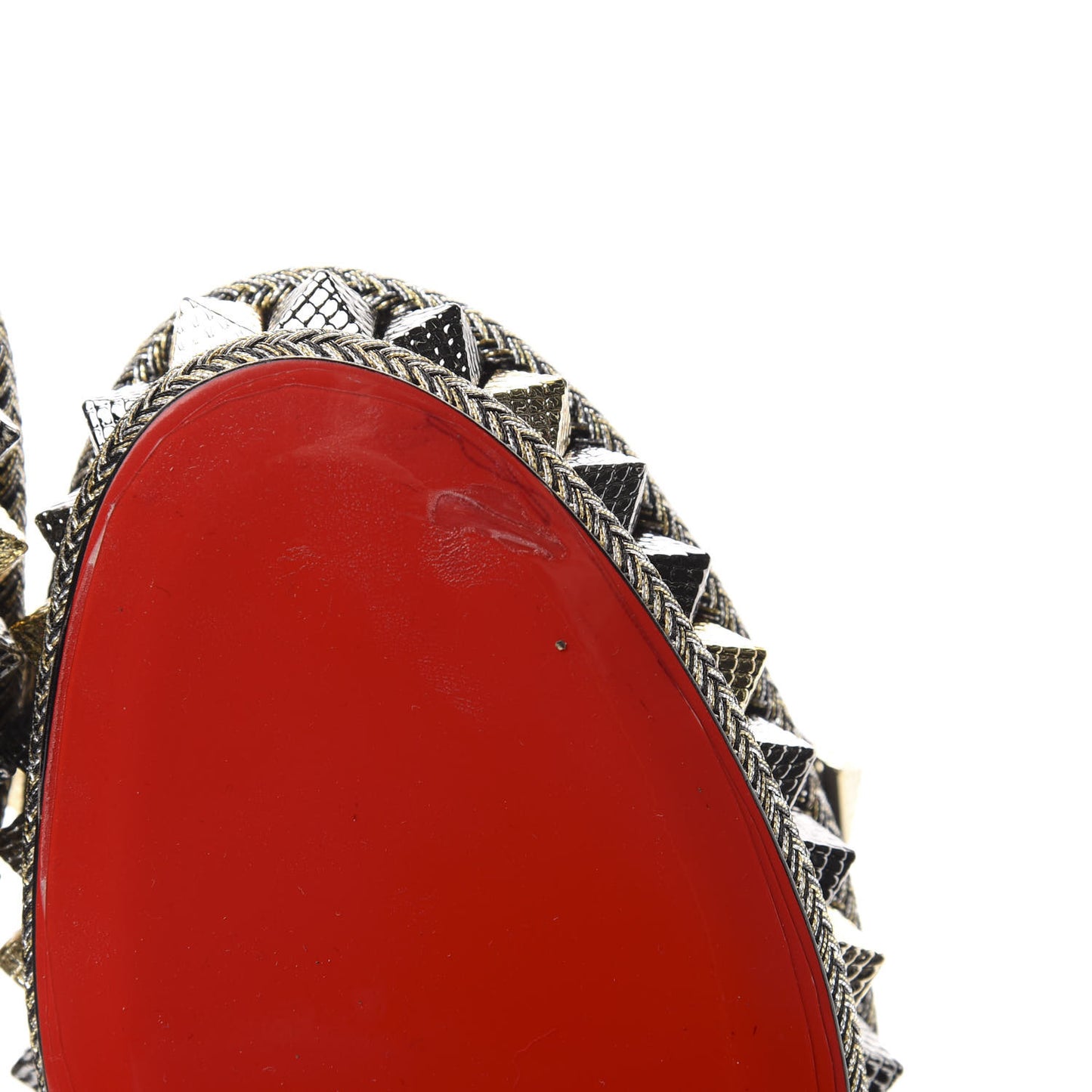 Specchio Vintage Pyraclou 60 Platform Sandals 38 Black Gold
