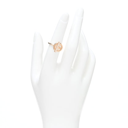Hermes 18K Rose Gold Diamond PM Echappee Ring 51 5.75 2 of 5