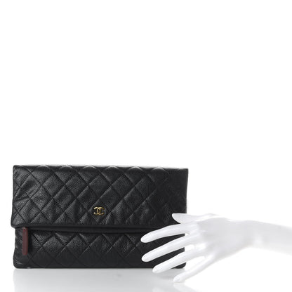 Chanel Caviar Quilted CC Beauty Clutch Black 2 of 8