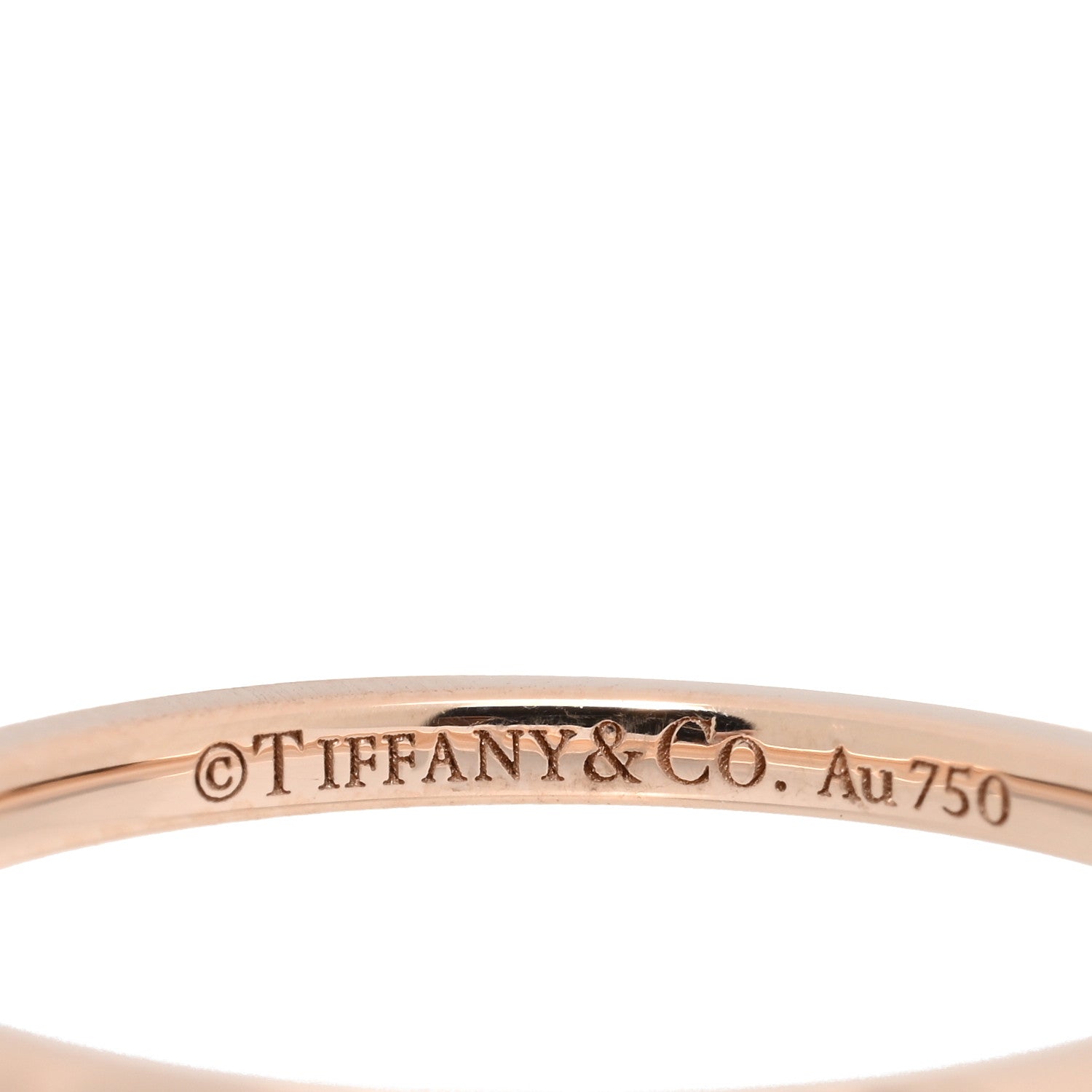 Tiffany 18K Rose Gold 1.5mm True Band Ring 53 6.5 4 of 4