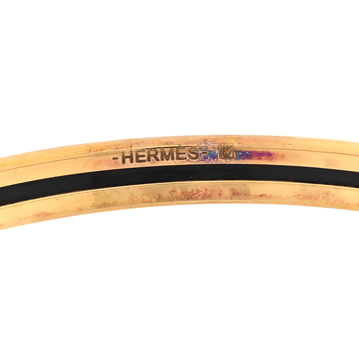 Hermes Enamel Uni Bangle 65 Rose Candeur 4 of 4