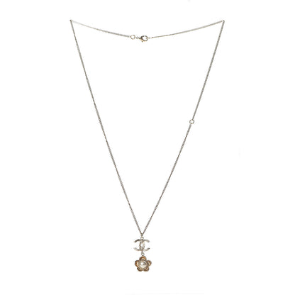 Chanel Pearl CC Camellia Pendant Necklace Gold 3 of 5