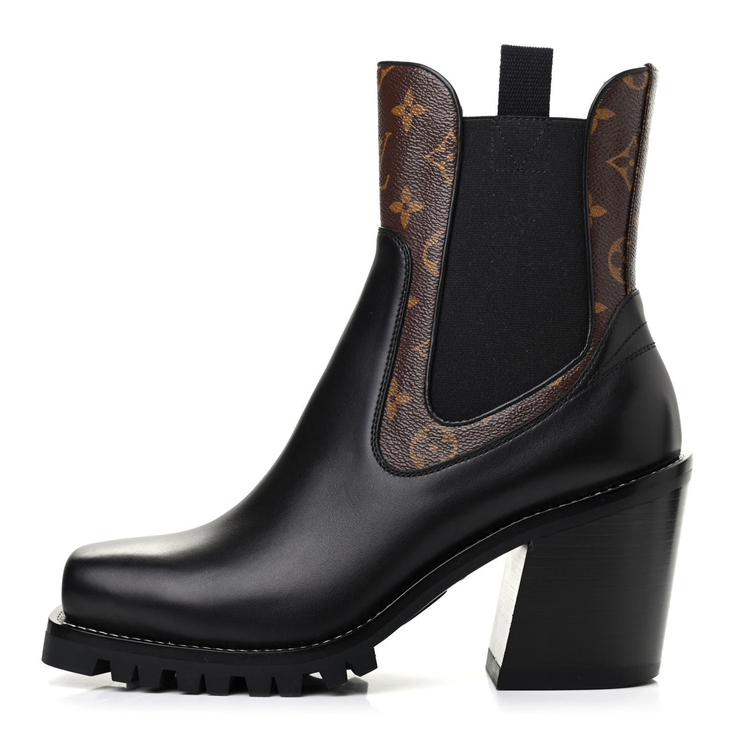 Patent Monogram Limitless Ankle Boots 41 Black