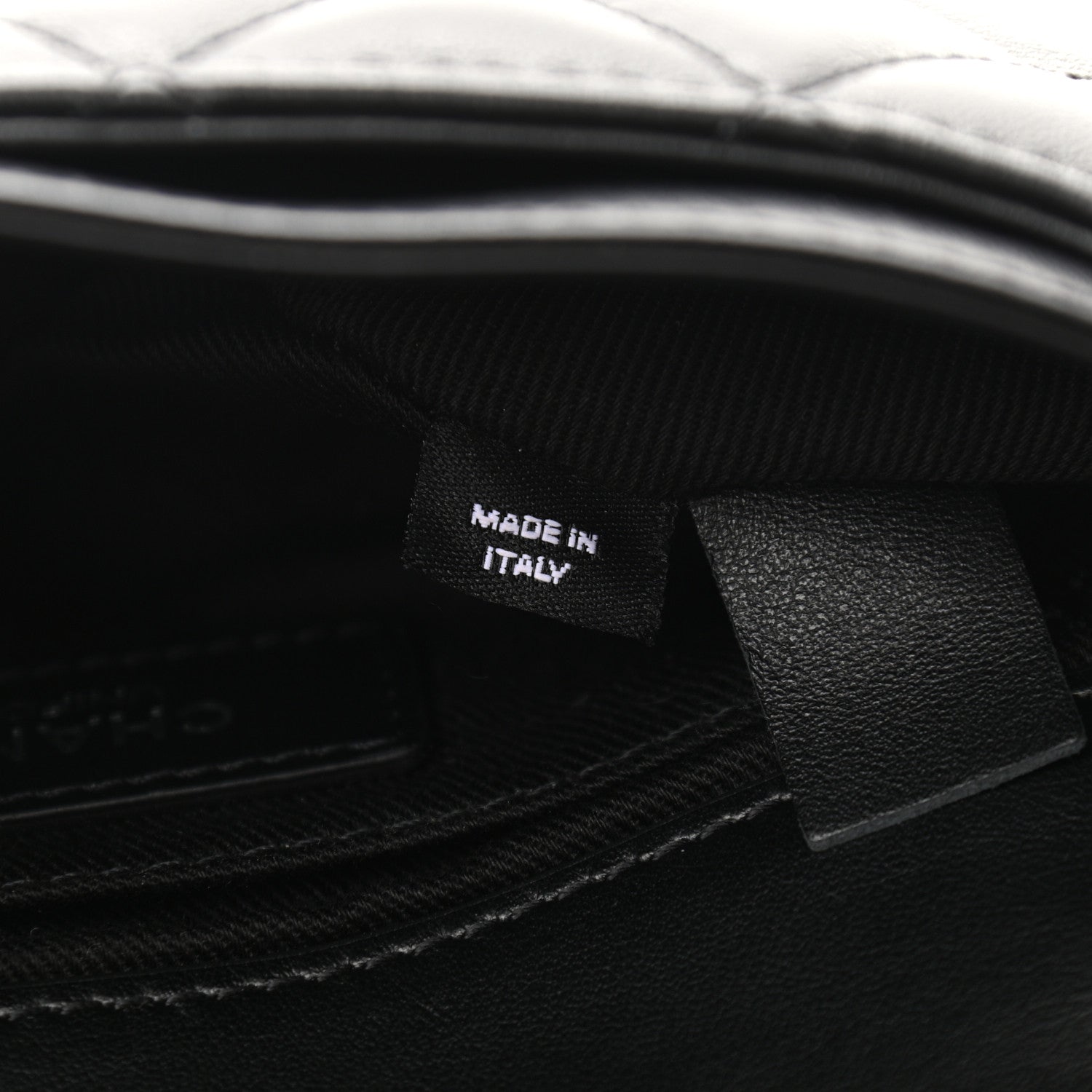 Chanel Calfskin Quilted CC Uniform Flap Belt Bag Black 8 of 11