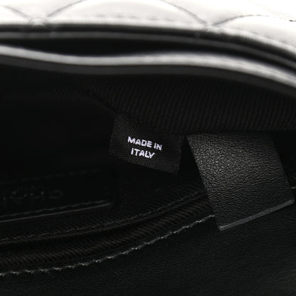 Chanel Calfskin Quilted CC Uniform Flap Belt Bag Black 8 of 11