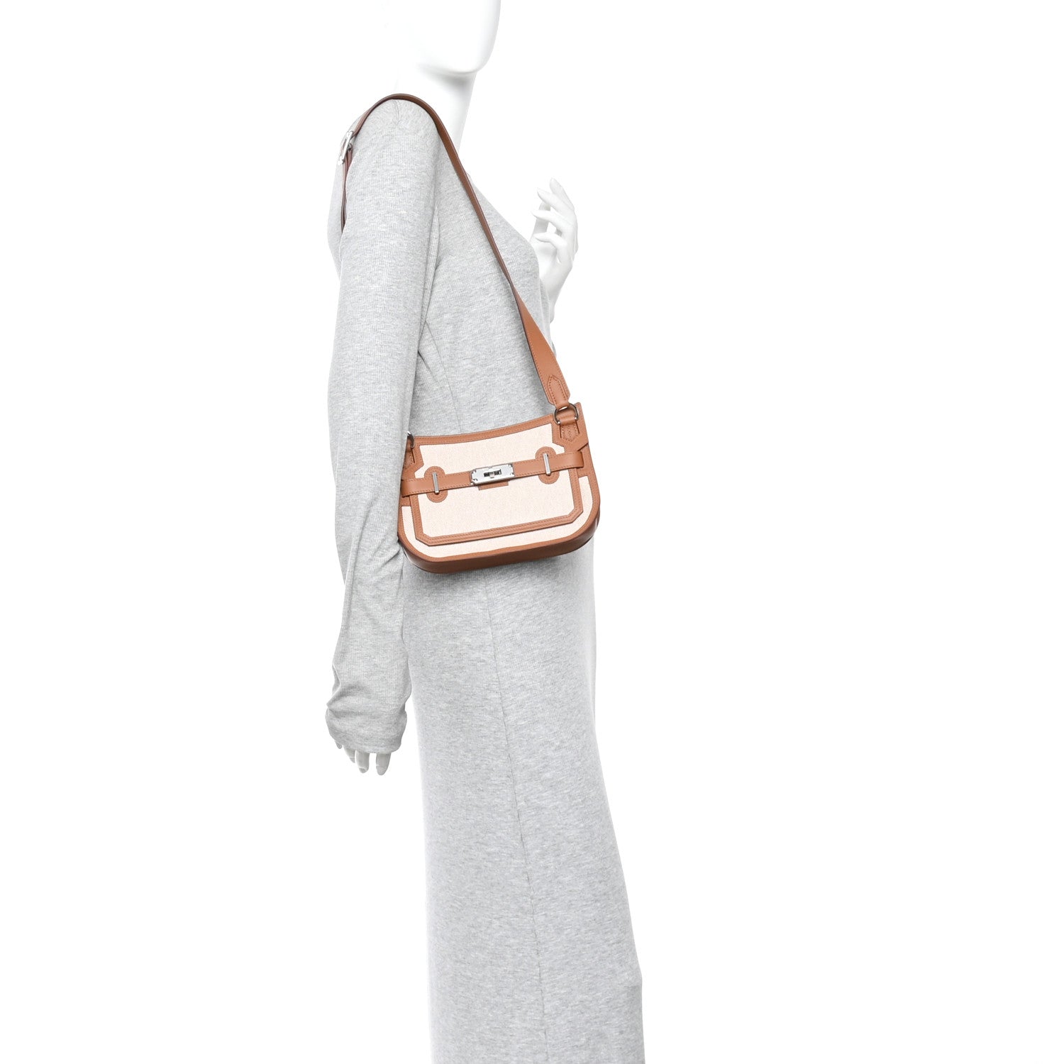 Hermes Toile Swift Mini Jypsiere Ecru Beige Gold 2 of 11