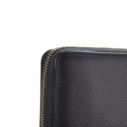 Gucci Pebbled Calfskin Soho Zip Around Wallet Black 9 of 13