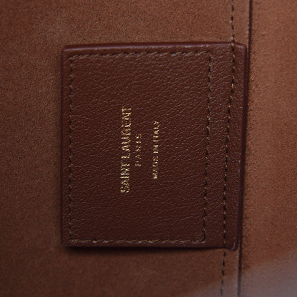 Saint Laurent Calfskin Large Shopping Tote Old Brandy 8 of 9