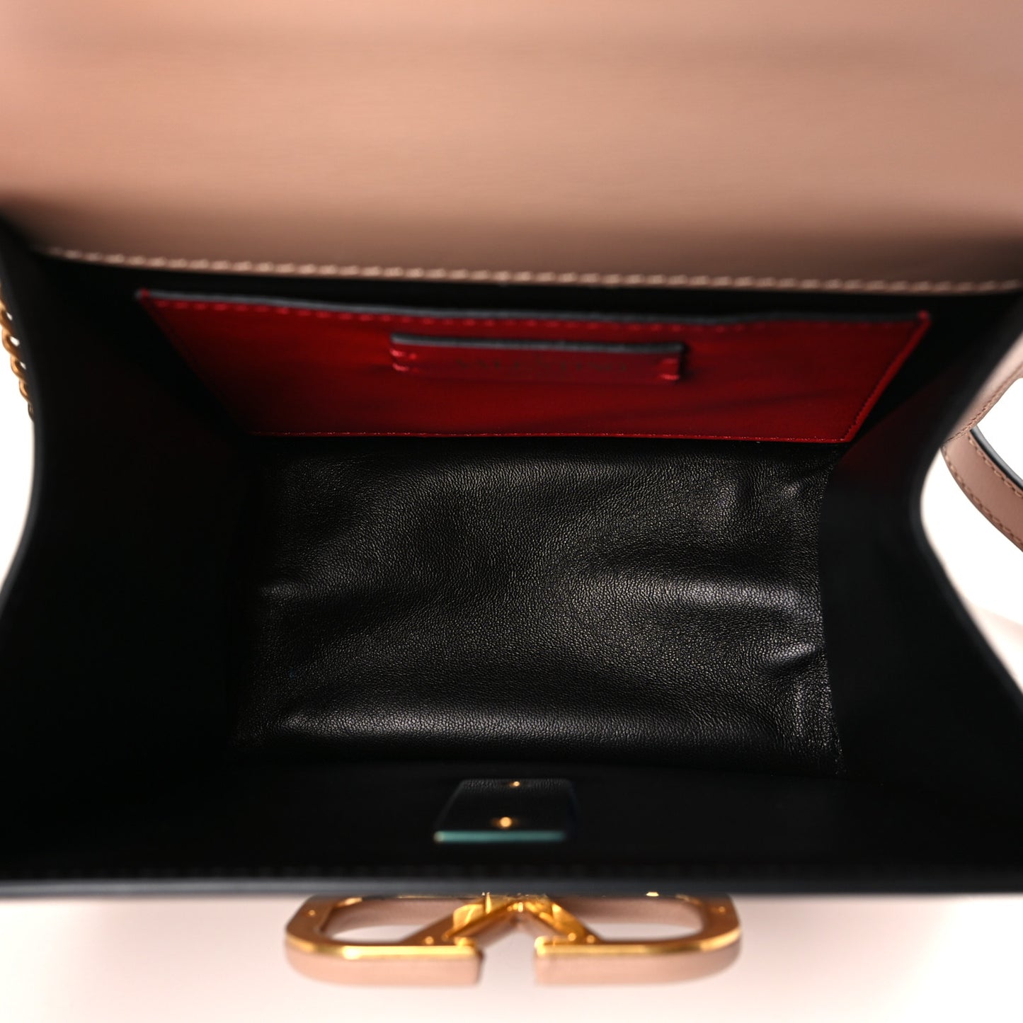 Smooth Calfskin Small VSling Shoulder Bag Rose Cannelle