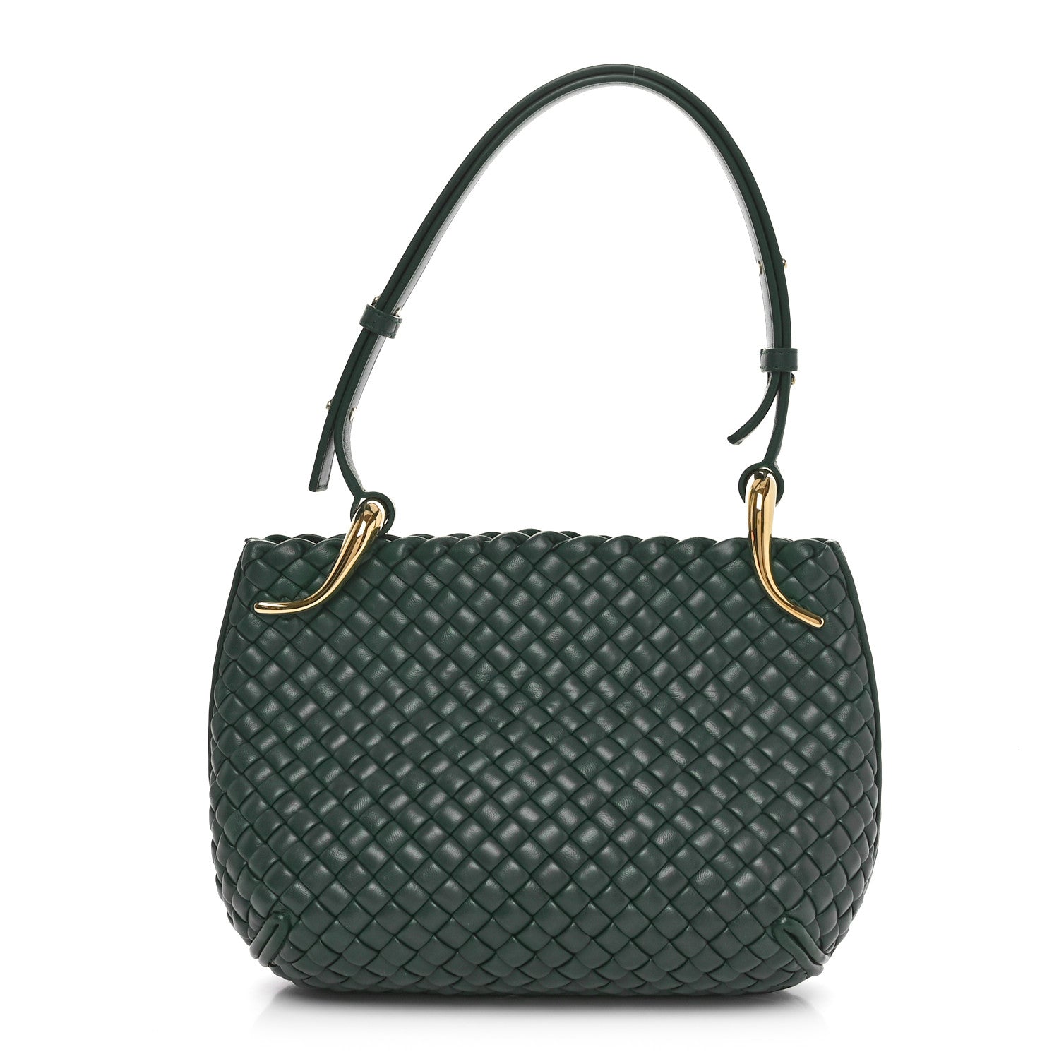 Bottega Veneta Nappa Intrecciato Small Clicker Shoulder Bag Raintree 1 of 10