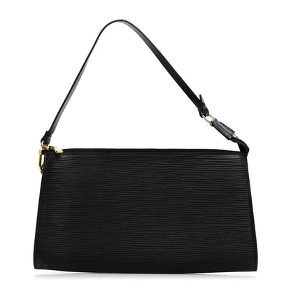 Louis Vuitton Epi Pochette Accessories 24 Black 1 of 8