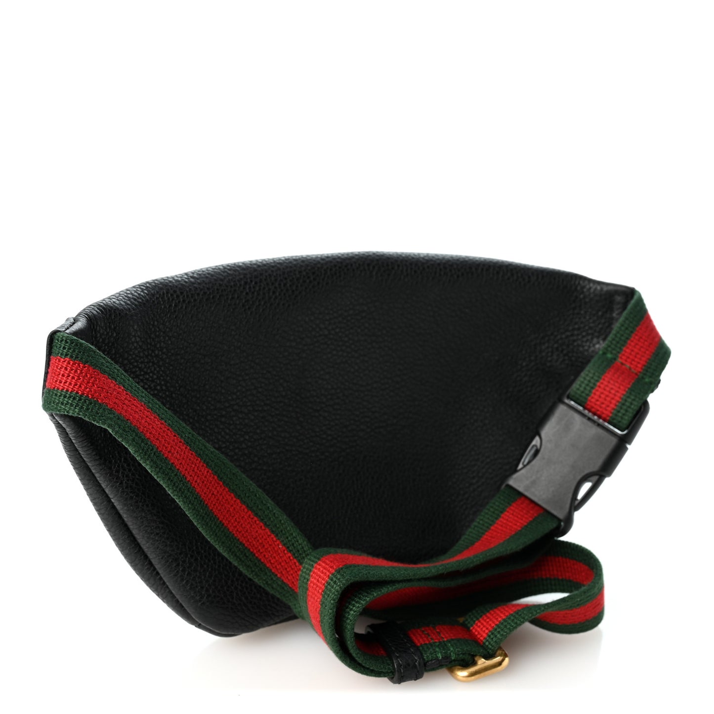 Grained Calfskin Small Logo Belt Bag Black