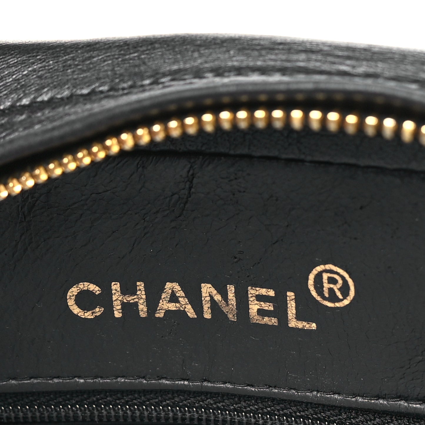 Lambskin Quilted Tassel Camera Case Black