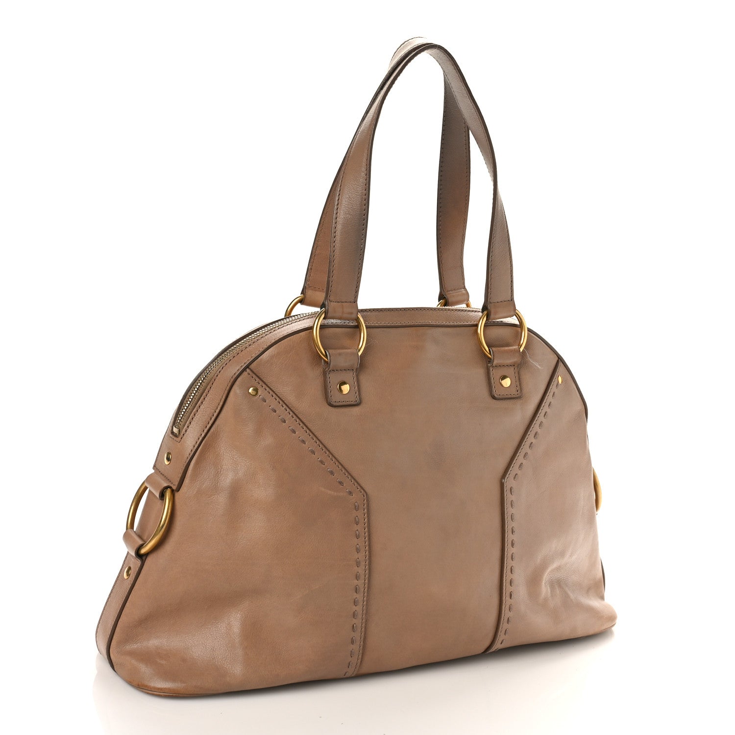 Saint Laurent Calfskin Large Muse Brown 3 of 13