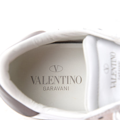 Valentino Garavani Calfskin VLTN Rockstud Open Sneakers 36.5 White 8 of 11
