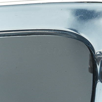 Prada Acetate Square Sunglasses SPR 23M Transparent Blue 8 of 9