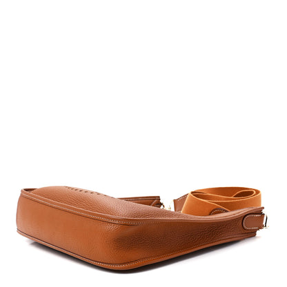 Hermes Taurillon Clemence Evelyne PM Gold 8 of 10