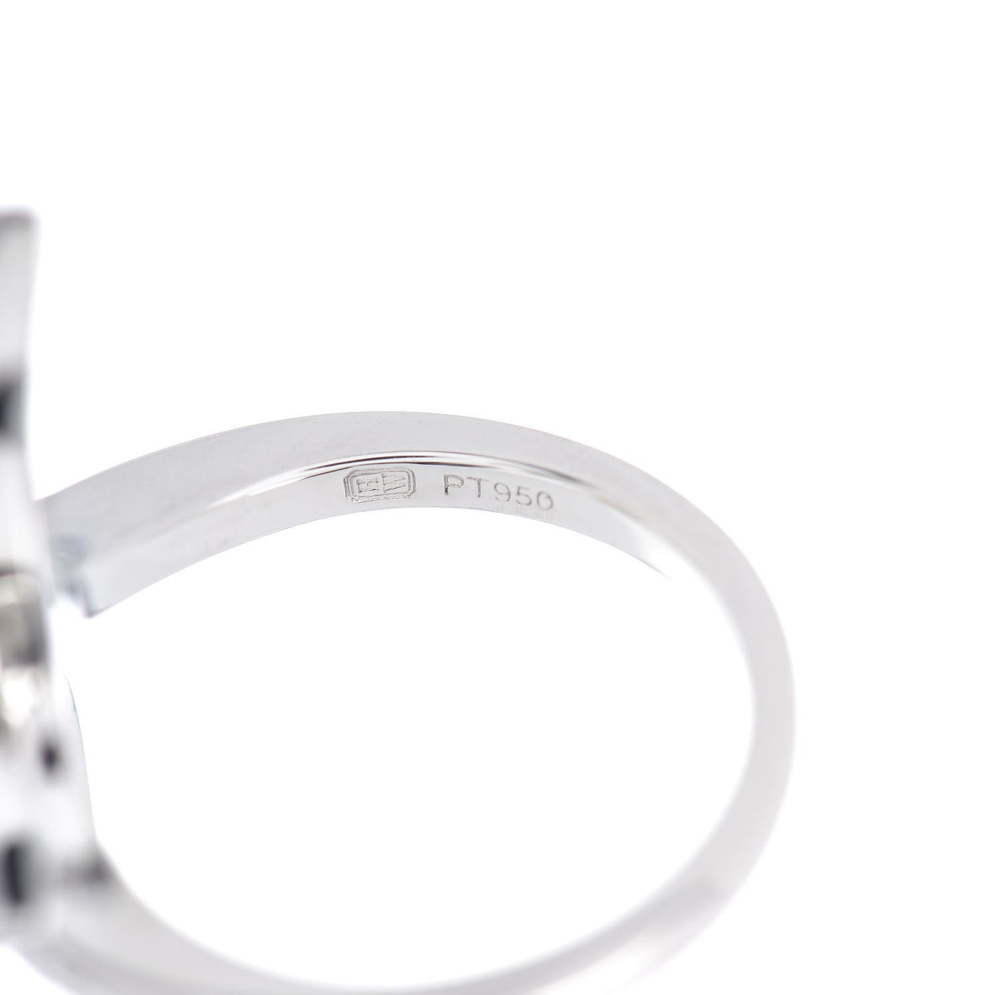 Platinum Diamond Lily Cluster Ring 48 4.5