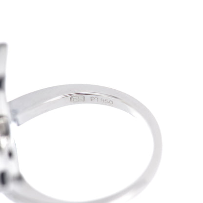 Harry Winston Platinum Diamond Lily Cluster Ring 48 4.5 4 of 5