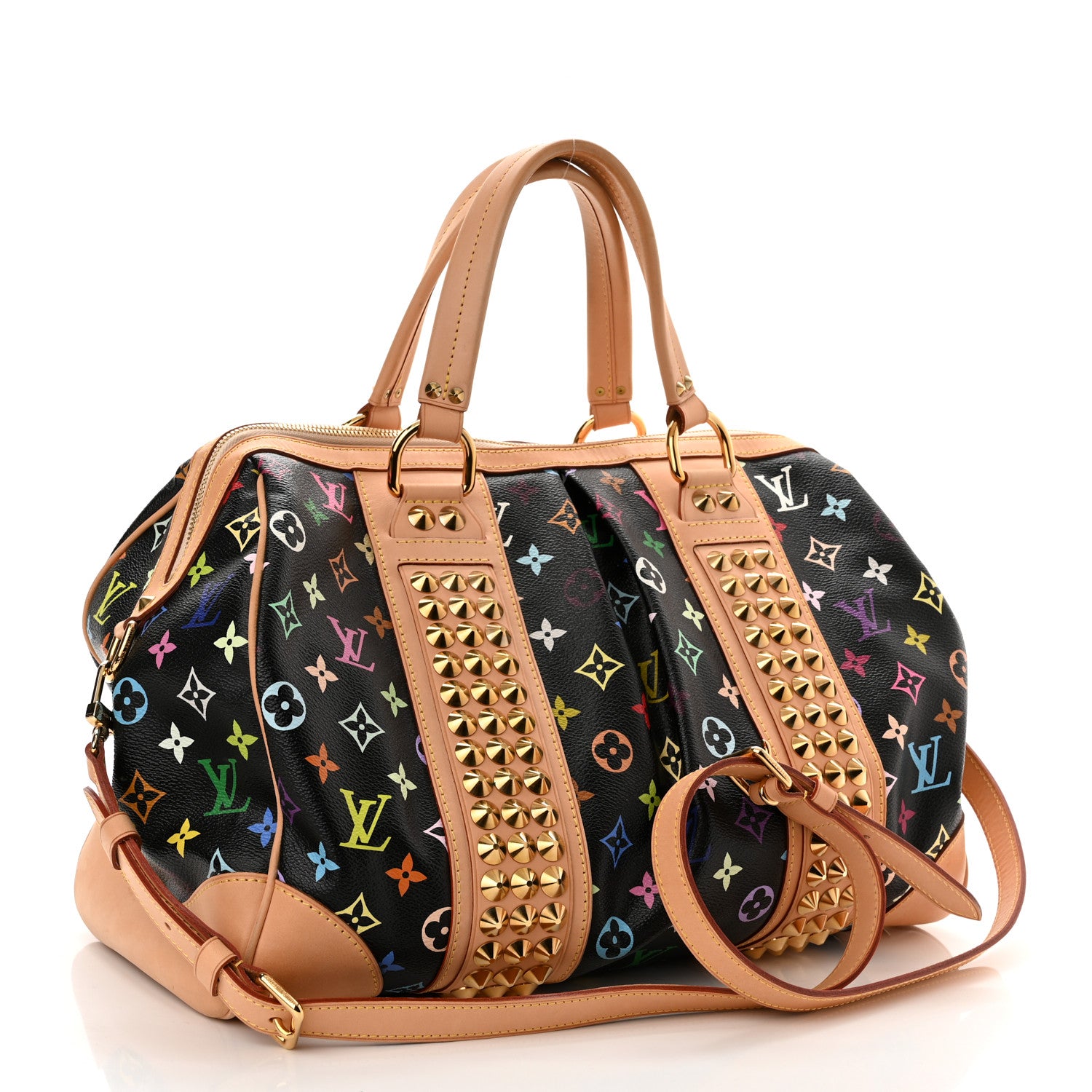 Louis Vuitton Monogram Multicolor Courtney GM Black 3 of 11