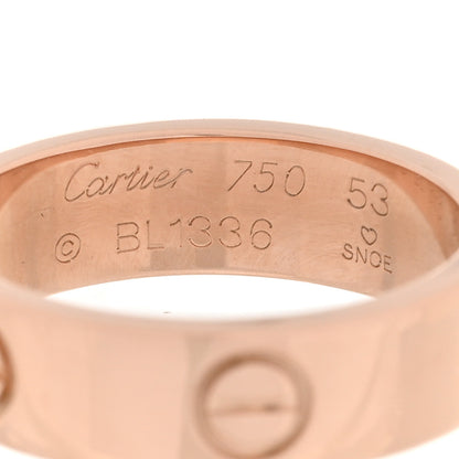 Cartier 18K Pink Gold 5.5mm LOVE Ring 53 6.25 4 of 4