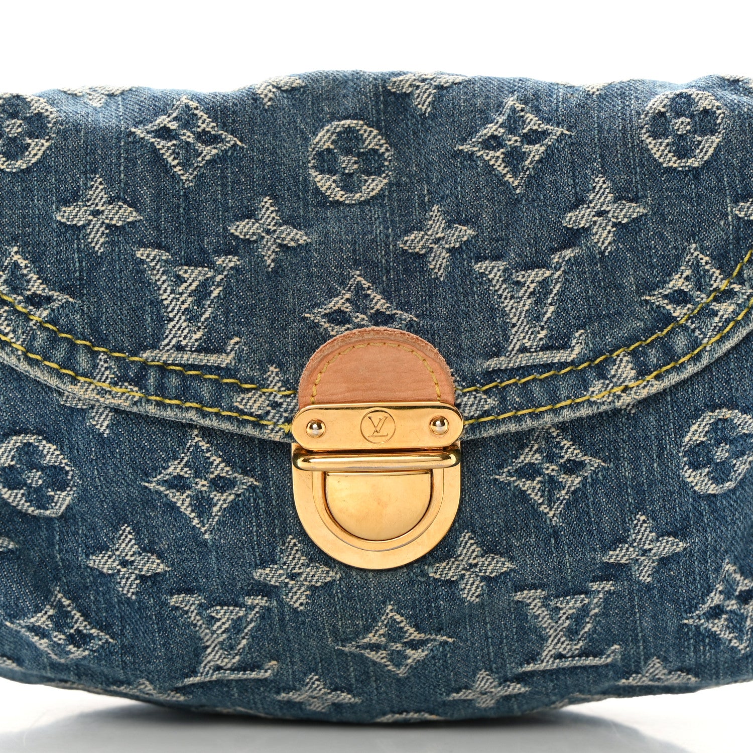 Louis Vuitton Monogram Denim Mini Pleaty Blue 8 of 16