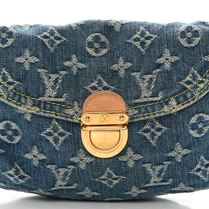 Louis Vuitton Monogram Denim Mini Pleaty Blue 8 of 16