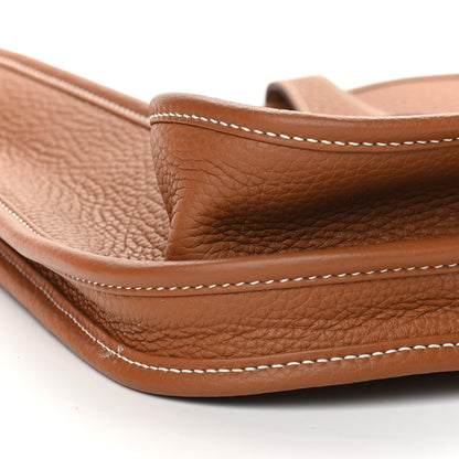 Hermes Taurillon Clemence Evelyne III PM Gold 9 of 16