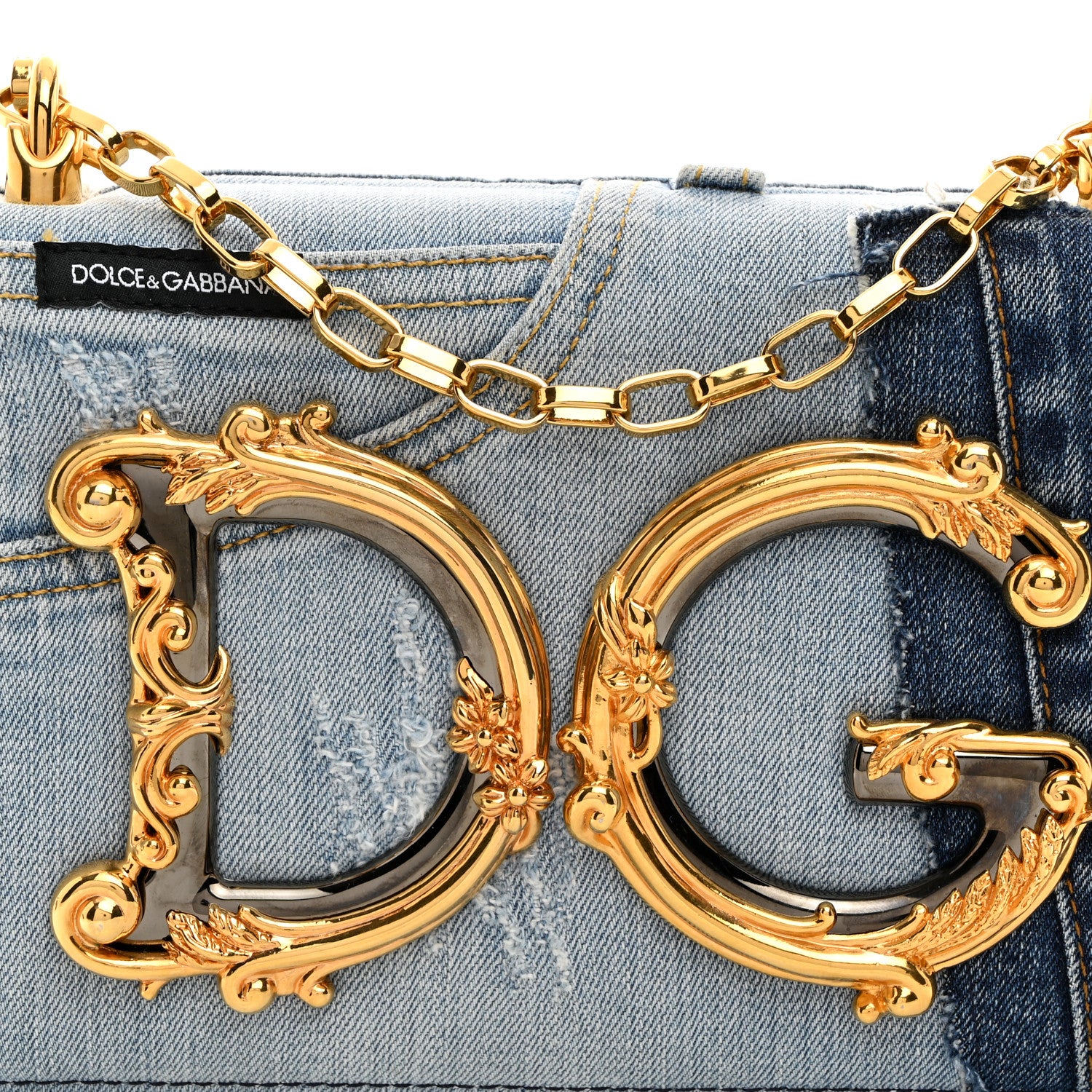 Dolce & Gabbana Denim DG Girls Shoulder Bag Blue 7 of 9