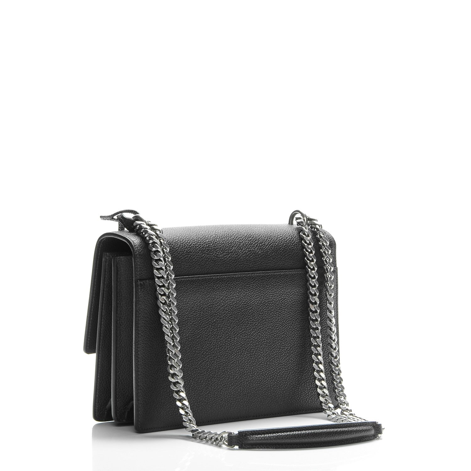 Saint Laurent Grained Calfskin Medium Monogram Sunset Black 3 of 6
