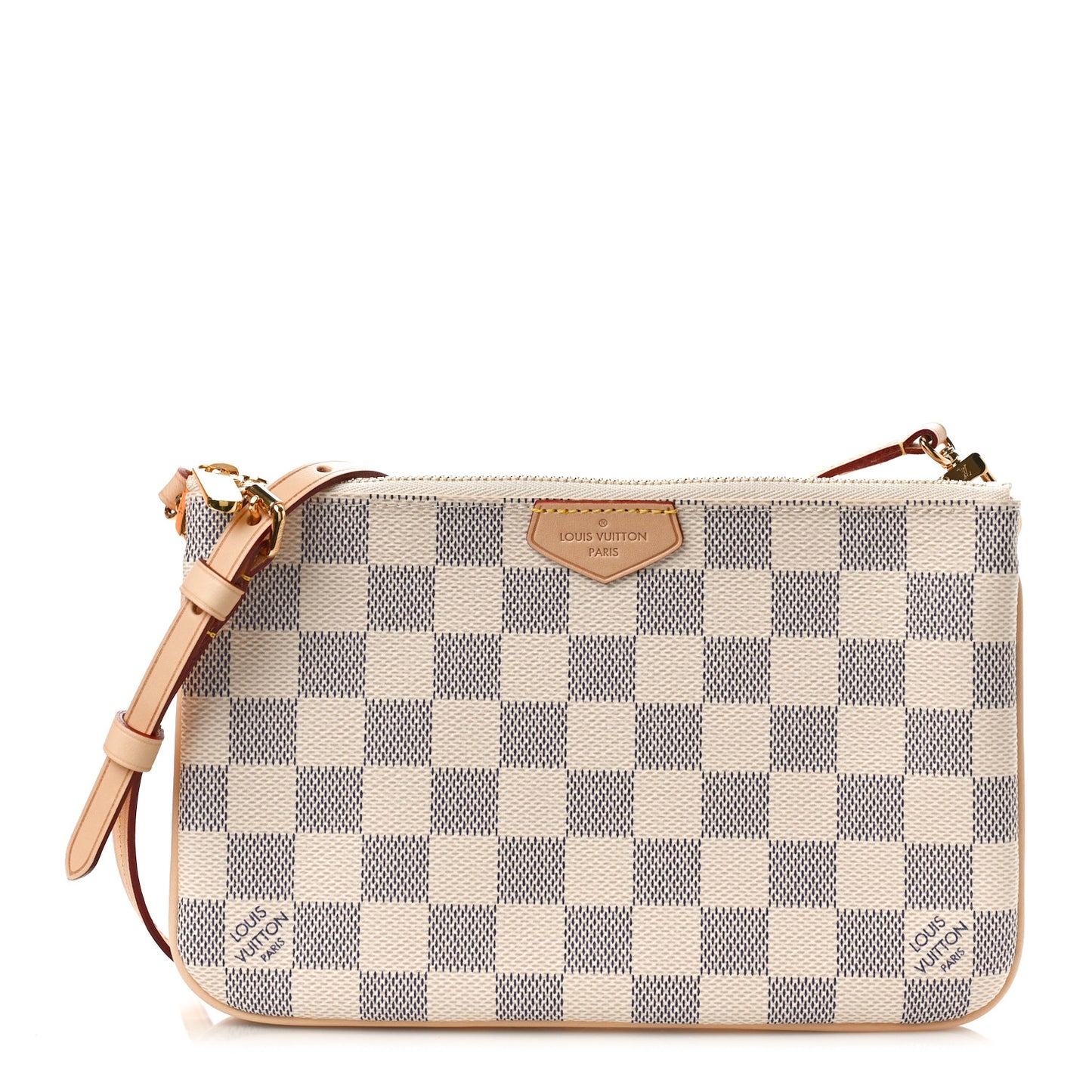Damier Azur Double Zip Pochette