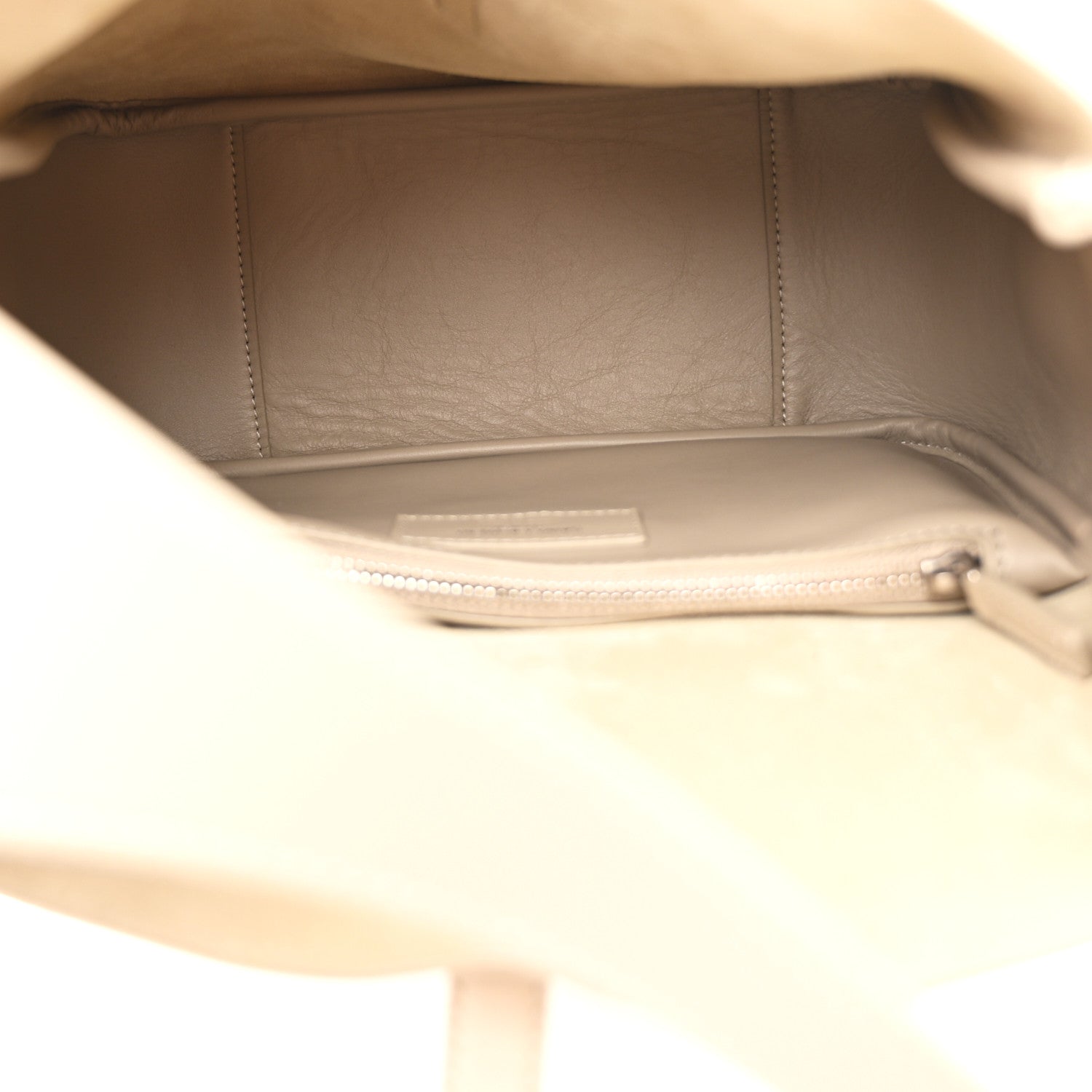 Saint Laurent Smooth Calfskin Small Le 5 A 7 Soft Hobo Sea Salt 5 of 10