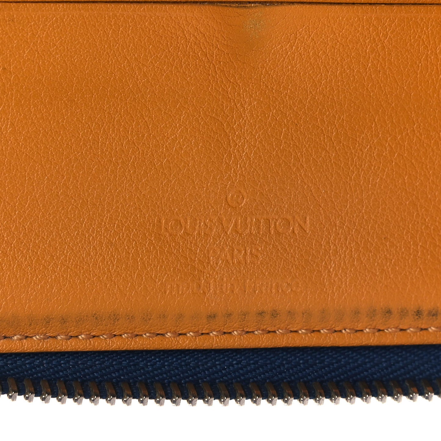 Denim Zip Compact Wallet Blue