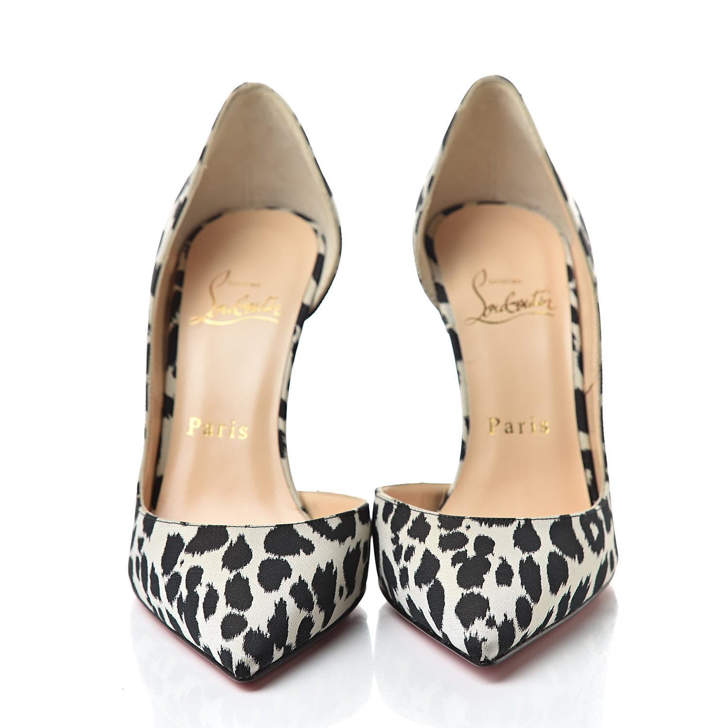 Christian Louboutin Tissu Leopardino Iriza 100 Pumps 36.5 Black 2 of 8