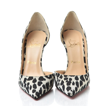 Christian Louboutin Tissu Leopardino Iriza 100 Pumps 36.5 Black 2 of 8