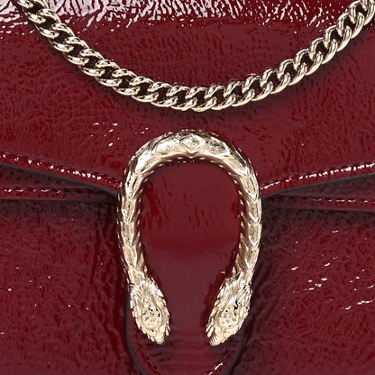 Gucci Crinkled Patent Mini Dionysus Shoulder Bag Rosso Ancora Red 7 of 10
